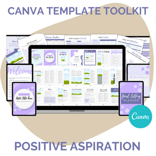 Goal PLR & Canva Template Bundle