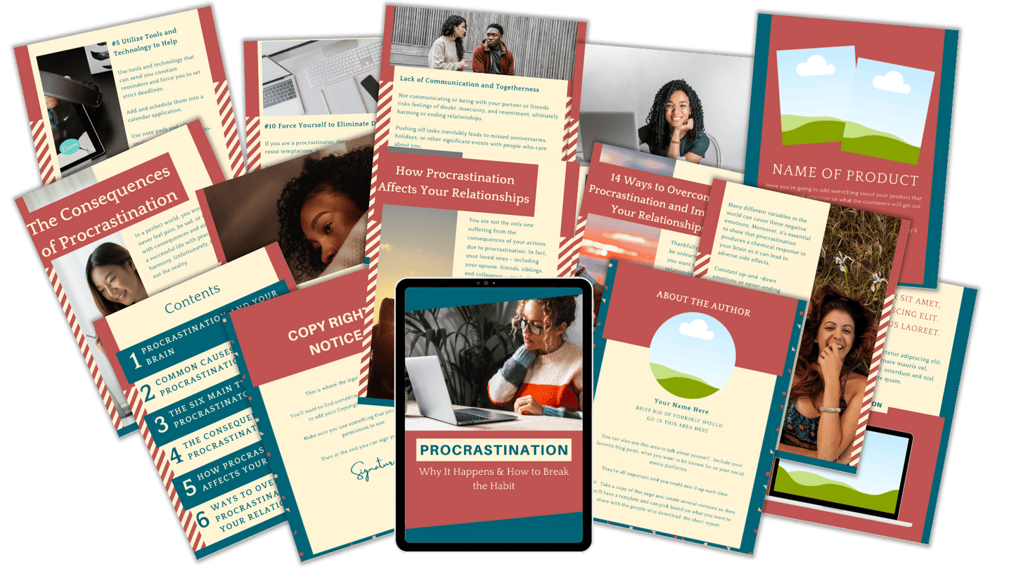 Done-For-You Report & eCourse: Procrastination