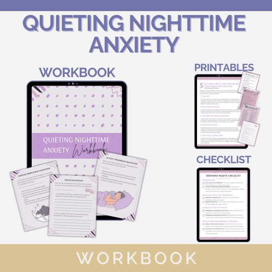 Canva Template: Quieting Nighttime Anxiety Workbook