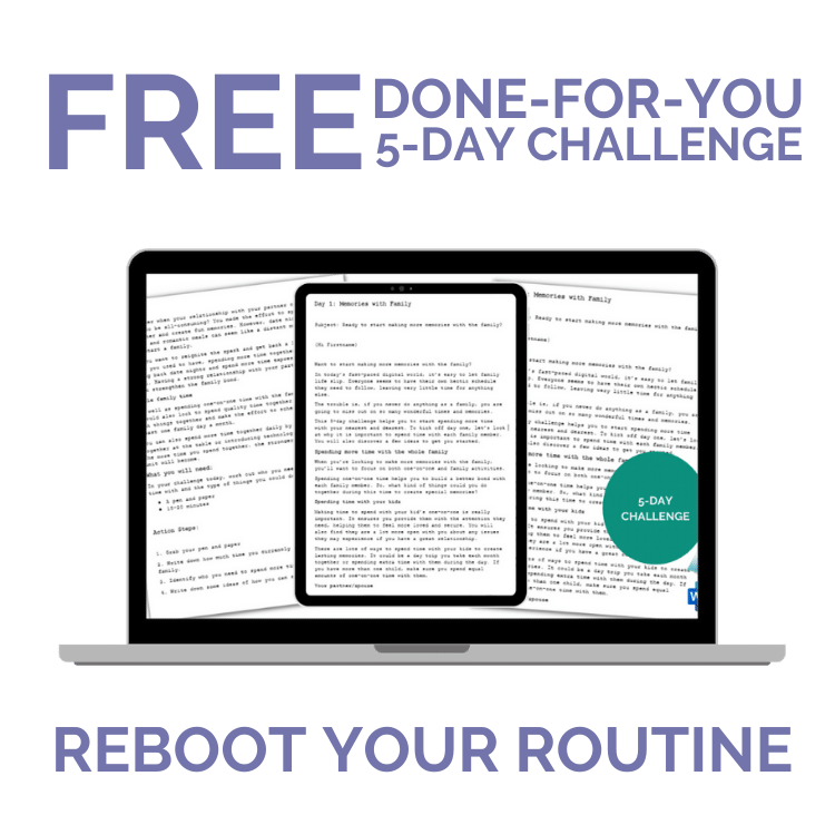 FREE Done-For-You Challenge: Reboot Your Routine (CONTENT ONLY)