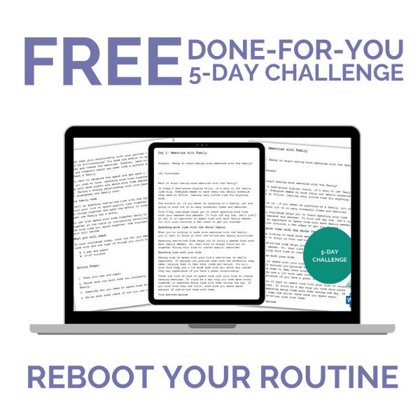 FREE Done-For-You Challenge: Reboot Your Routine (CONTENT ONLY)