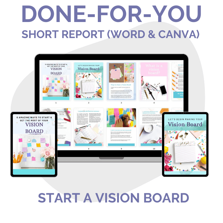 Done-For-You List Builder Starter Pack: Start a Vision Board – Your ...