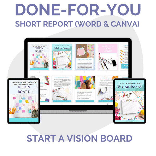 Done-For-You List Builder Starter Pack: Start a Vision Board