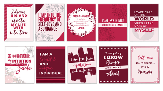 Canva Templates: Self-Care Affirmations