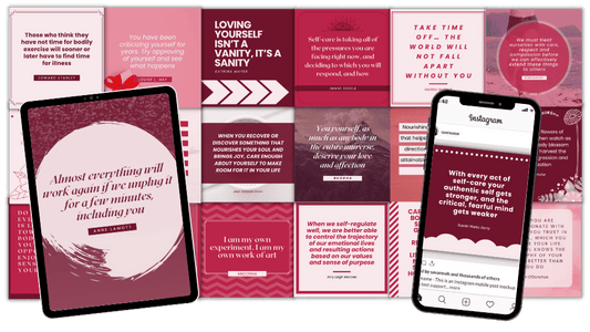 50 Total Self-Care Canva Templates for Social Media