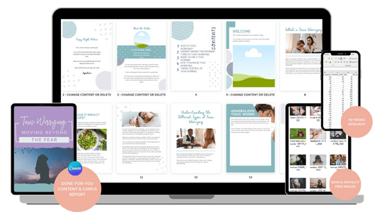 Done-For-You Blog Series & Marketing Kit: Toxic Worry