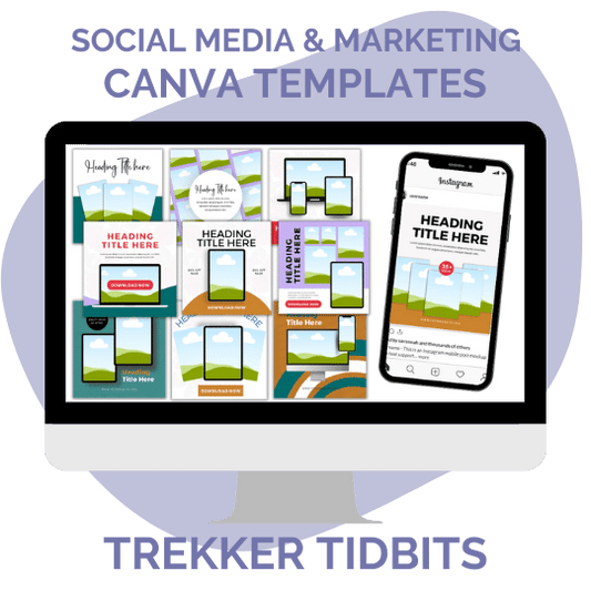 Canva Template: Trekker Tidbit Social Media & Marketing