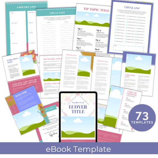 Blooming Wonders eBook Canva Template