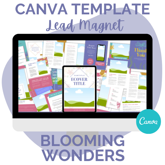 Blooming Wonders eBook Canva Template