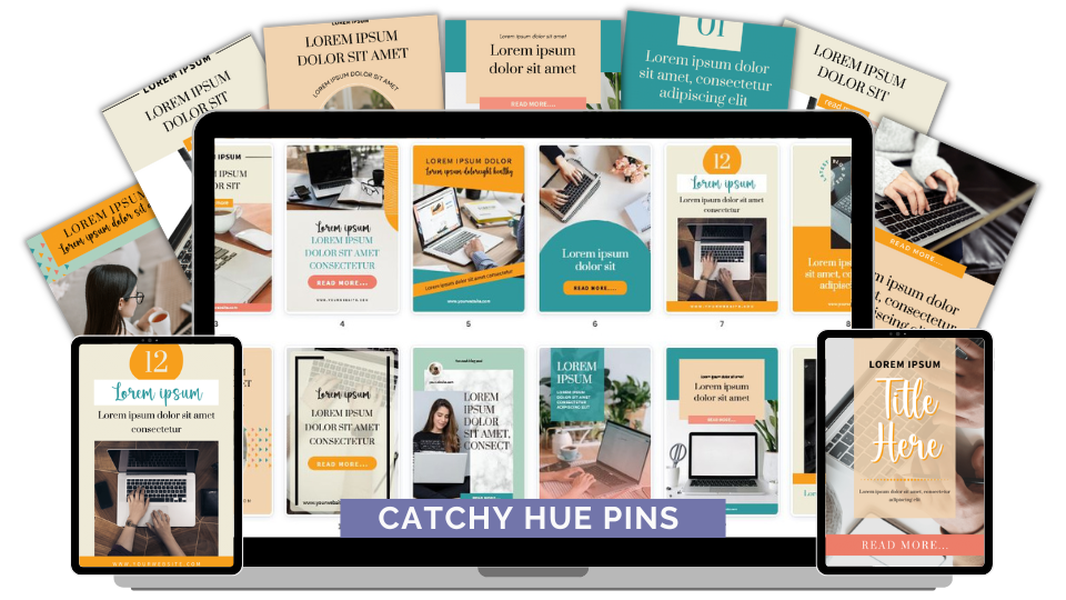 20-PACK CANVA CATCHY HUE PINTEREST PIN TEMPLATE