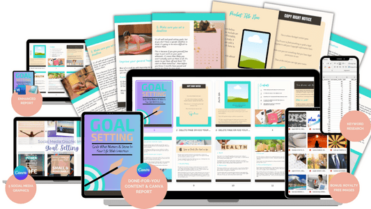 Done-For-You Blog Series & Marketing Kit: Goal Setting