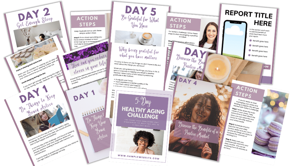 Done-For-You Challenge: Healthy Aging