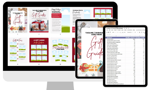 Holiday Gift Guide Canva Template