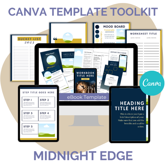 CANVA TEMPLATE TOOLKIT: MIDNIGHT EDGE