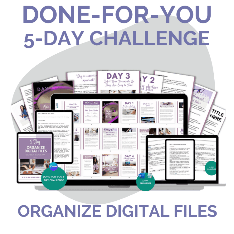 Done-For-You Challenge: Organize Digital Files